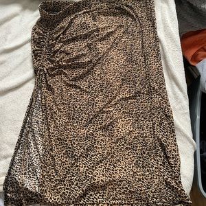 Cheetah print skirt